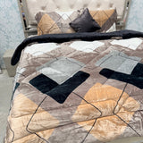 5- PIECE PREMIUM VELVET QUILT SET – SUPER KING SIZE LUXURY BEDDING