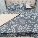 FULL REVERSIBLE SUMMER COMFORTER SET WITH BEDCOVER & 2 PILLOWCASES