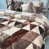 WINTER SUPER KING SIZE QUILT SET WITH FITTED BEDSHEET AND 2 CUSION PREMIUM QUALITY SUPER WARM SET