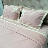 WINTER LUXURIOUS EMBROIDERY REVERSIBLE DUVET COVER SET ( 4 PCS ) KING SIZE FIT ON SUPER KIG SIZE AS WELL