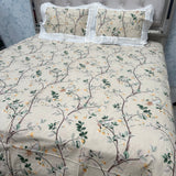 SUMMER JAIPURI PRINT PURE COTTON SUPER KING SIZE BEDHSEET SET