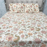 SUMMER QUILTED JAIPURI STYLE KING SIZE 5 PCS BEDSHEET SET