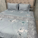 SUMMER DIGITAL PRINT KING SIZE 4 PCS COMFORTER SET