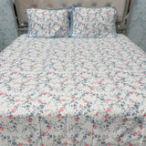 SUMMER SUPER KING SIZE 100% COTTON WITH CHICKEN KARI LASH ON PILLOW COVERS