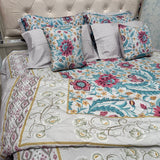 LUXURY JAIPURI 8-PIECE BAMBOO COTTON COMFORTER SET – SUPER KING SIZE