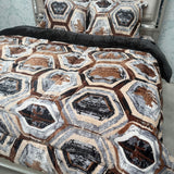 WINTER KING AND QUEEN SOZE QUILT SET IN 4 PCS