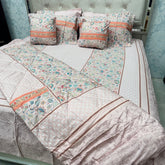 LUXURY JAIPURI 8-PIECE BAMBOO COTTON COMFORTER SET – SUPER KING SIZE