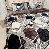PREMIUM QUALITY WINTER 4 PCS SUPER KING QUILT SET WITH SUPER KING FITTED SHEET