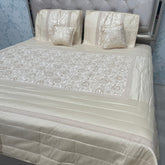 ROYAL LOOK KING SIZE 5 PCS SILK SATIL BEDCOVER SET