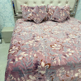 ANTI-SKID PURE CLEAR BEDSHEET SET 5 PCS KING SIZE BEDDING SET