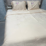 MONTE CARLO PEACOCK DESIGN 4 PCS QUEEN SIZE COMFORTER SET