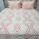 SUMMER QUEEN SIZE PURE COTTON FLAT BEDSHEET SET