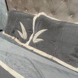 WINTER REVERSIBLE LUXURIOUS EMBROIDERY DUVET SET (4 PC ) SET KING TO SUPER KING SIZE