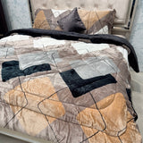5- PIECE PREMIUM VELVET QUILT SET – SUPER KING SIZE LUXURY BEDDING