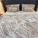 ROYAL LUXE EMBOSSED DESIGNER BLANKET SET- 6 PCS KING SIZE