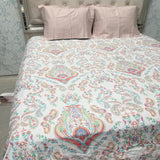 SUMMER SUPER KING SIZE ( JUBMO SIZE) FLAT MUSLIN PURE COTTON BEDHSEET SET