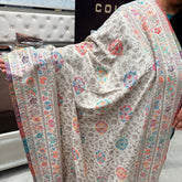 ROYAL SARDARI STYLE MULTI COLOURS PASHMINA SHAWL FOR WINTER WEAR