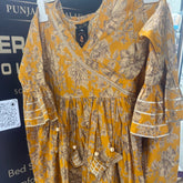 GIRLS PURE COTTON JAIPURI STYLE SUIT WITH BUTTERFLY SALWAR SIZE 28