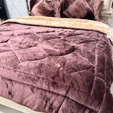 TITLIS PREMIUM 6-PIECE REVERSIBLE QUILT SET WITH FITTED-TYPE SHEET – QUEEN TO KING SIZE