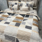 SUMMER GLACÉ COTTON QUEEN SIZE 6 PCS REVERSIBLE COMFORTER SET