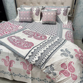 LUXURY JAIPURI 8-PIECE BAMBOO COTTON COMFORTER SET – SUPER KING SIZE