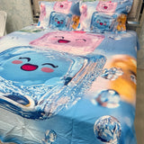 SUMMER SUPER KING SIZE 7 D FLAT BEDSHEET SET
