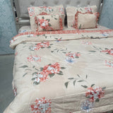 SUMMER GLACÉ COTTON QUEEN SIZE 6 PCS REVERSIBLE COMFORTER SET