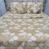 SUMMER QUEEN SIZE 6 PCS PURE COTTON COMFORTER SET WITH QUILTED PILLOW COVERS AND 2 CUSIONS