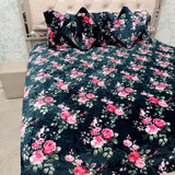 LUXURY SUPER SOFT QUEEN SIZE 5-PIECE BEDSHEET SET WITH DESINER CUSHIONS 🛏️✨