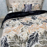 5- PIECE PREMIUM VELVET QUILT SET – SUPER KING SIZE LUXURY BEDDING