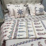 LUXURY JAIPURI 8-PIECE BAMBOO COTTON COMFORTER SET – SUPER KING SIZE