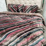 WINTER SUPER KING SIZE HYPOALLERGENIC 6 PC QUILT SET IN SOFT VELVET
