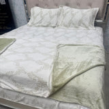 PREMIUM ENGLISH COLOUR KING SIZE 4 PCS DUVET COVER SET ( quilt cover set )