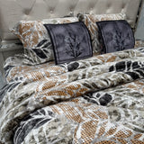 WINTER 6 PCS KING SIZE QUILT SET IN VELVET