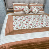 ROYAL LOOK SILK SATIN 5 PCS KING SIZE BEDCOVER SET WITH EMBROIDERY