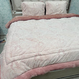 PREMIUM QUALITY WINTER KING SIZE 4 PCS QUILT SET WITH ANTI SKID BEDSHEET