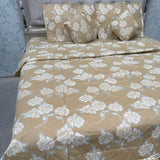 SUMMER QUEEN SIZE 6 PCS PURE COTTON COMFORTER SET WITH QUILTED PILLOW COVERS AND 2 CUSIONS