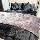TITLIS PREMIUM 6-PIECE REVERSIBLE QUILT SET WITH FITTED-TYPE SHEET – QUEEN TO KING SIZE