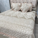 TURKISH STYLE DESIGNER VELVET BEDCOVER SET – ALL SEASON LUXURY ( QUEEN TO KING SIZE)
