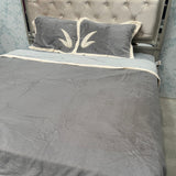WINTER REVERSIBLE LUXURIOUS EMBROIDERY DUVET SET (4 PC ) SET KING TO SUPER KING SIZE