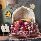 WINTER MONTE CARLO 5 PCS BABY QUILT SET FOR CORT