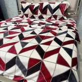 LUXURIOUS 4 PCS QUEEN TO KING SIZE 4 PCS DUVET COVER SET
