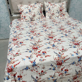 SUMMER PREMIUM QUALITY GLACÉ COTTON SUPER KING SIZE BEDSHEET SET