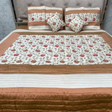 ROYAL LOOK SILK SATIN 5 PCS KING SIZE BEDCOVER SET WITH EMBROIDERY