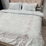 LUXURY HOTEL STYLE QUILT SET WITH EMBROIDERY SUPER KING SIZE BEDDING 👑✨