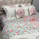 LUXURY JAIPURI 8-PIECE BAMBOO COTTON COMFORTER SET – SUPER KING SIZE