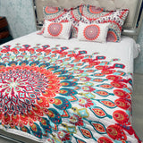 SUMMER JAIPURI STYLE 5 PCS KING SIZE BEDCOVER SET
