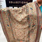 PAKISTANI DO RUKHA (ਦੋ ਰੁੱਖਾ )TRIPLYKANI PASHMINA REVERSIBLE SHAWL