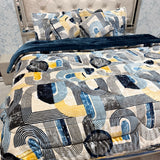 WINTER DESINER 6 PCS SUPER KING SIZE QUILT SET IN VELVET