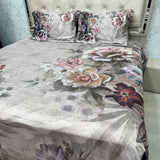 ROYAL WINTER DIGITAL PRINT KING SIZE FLAT BEDSHEET SET – 3 PCS ANTI-SKID BEDDING